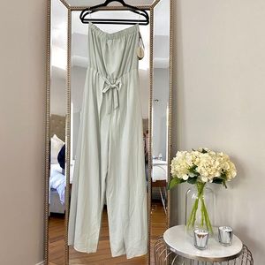 Red dress boutique mint green wide leg jumpsuit